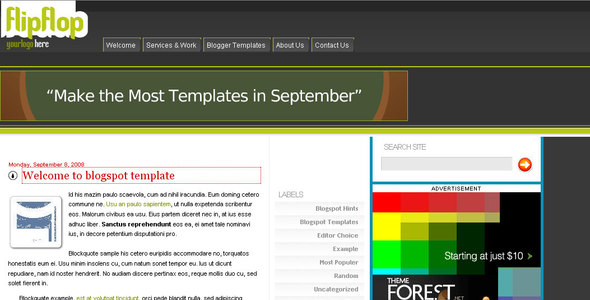 FlipFlop Blogger Template FlipFlop Blogger Template