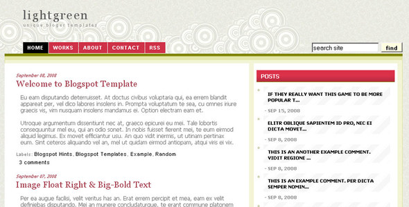 Light Olive Green Blogger Template Light Olive Green Blogger Template