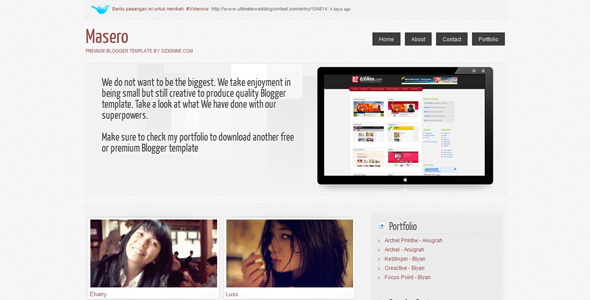 Masero Blogger Template Masero Blogger Template