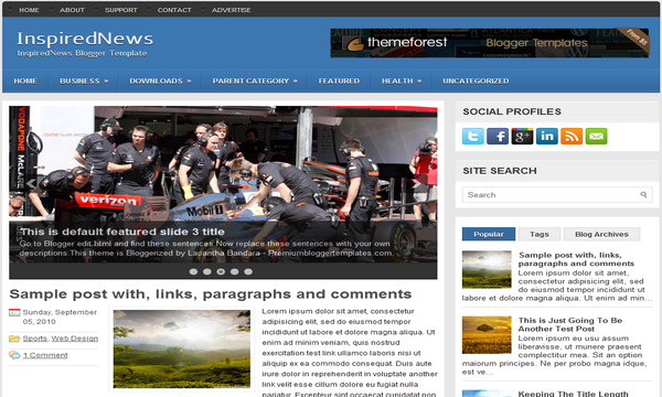 InspiredNews Blogger Template InspiredNews Blogger Template