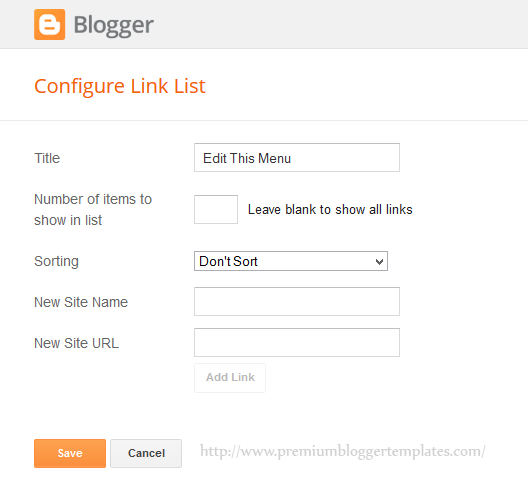 LinkList Widget