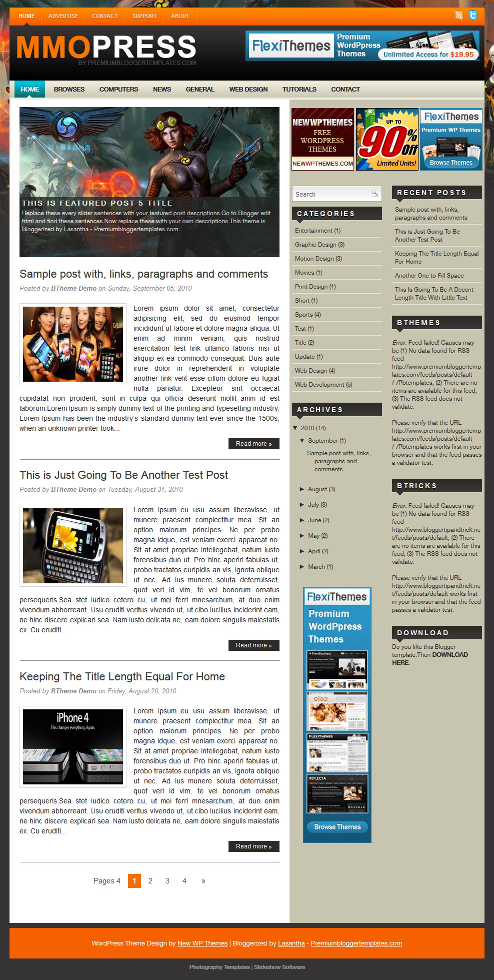 MmoPress Blogger Template