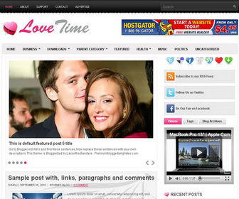 LoveTime Blogger Template