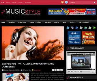 MusicStyle Blogger Template