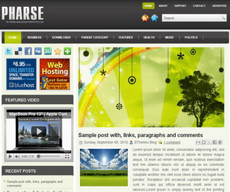 Pharse Blogger Template