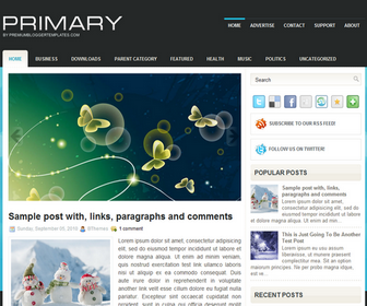 Primary Blogger Template