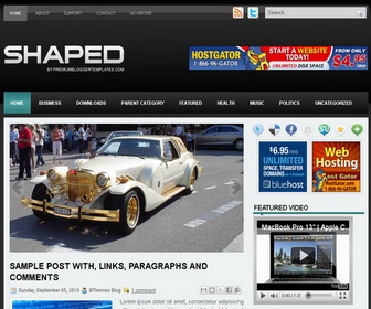 Shaped Blogger Template