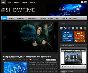 ShowTime Blogger Template