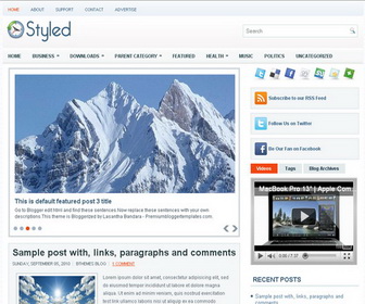 Styled Blogger Template