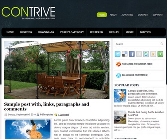 Contrive Blogger Template