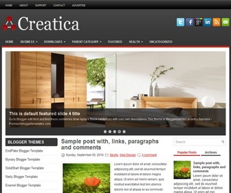 Creatica Blogger Template