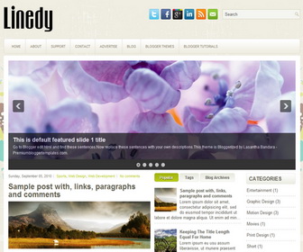 Linedy Blogger Template