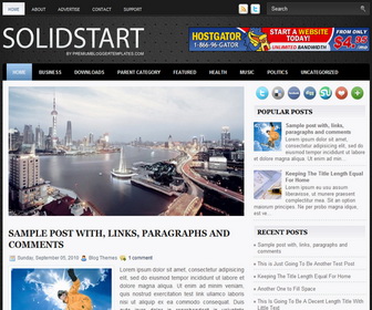 SolidStart Blogger Template