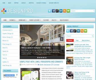 DesignPro Blogger Template