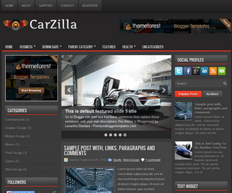 CarZilla Blogger Template