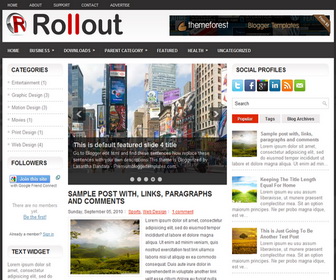Rollout Blogger Template
