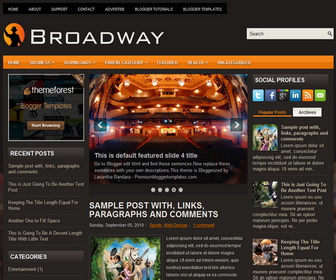 Broadway Blogger Template