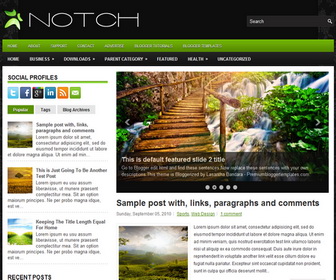 Notch Blogger Template