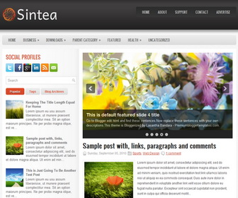 Sintea Blogger Template