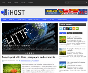 iHost Blogger Template