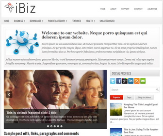 iBiz Blogger Template