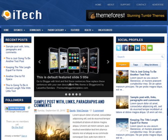 iTech Blogger Template