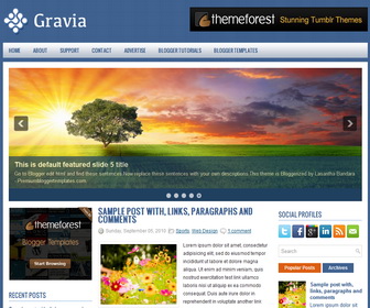 Gravia Blogger Template