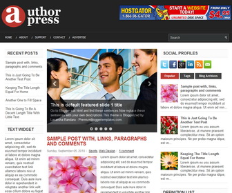 AuthorPress Blogger Template