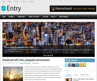 Entry Blogger Template