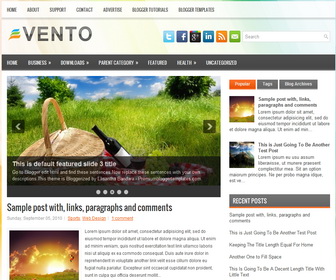 Vento Blogger Template