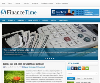 FinanceTime Blogger Template