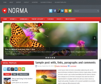 Norma Blogger Template