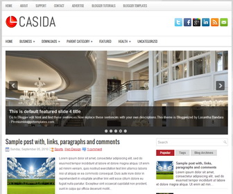 Casida Blogger Template