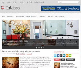 Colabro Blogger Template