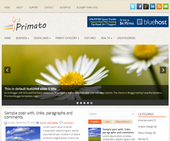 Primato Blogger Template