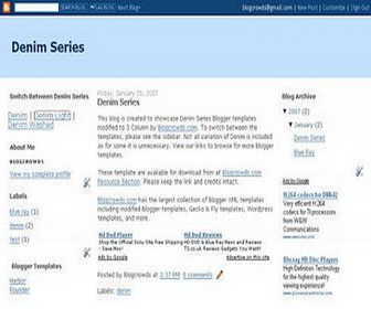 Denim Light Blogger Template