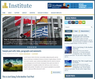 Institute Blogger Template