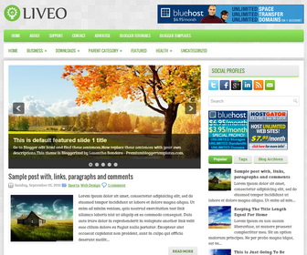 Liveo Blogger Template