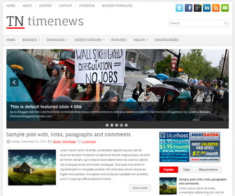 TimeNews Blogger Template