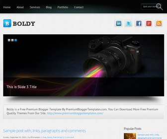 Boldy Blogger Template