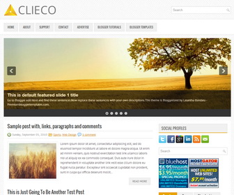 Clieco Blogger Template