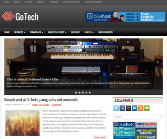 GoTech Blogger Template