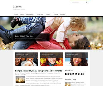 Markes Blogger Template