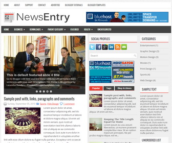 NewsEntry Blogger Template