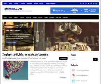 Cespospori Magazine Blogger Template