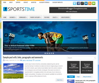 SportsTime Blogger Template