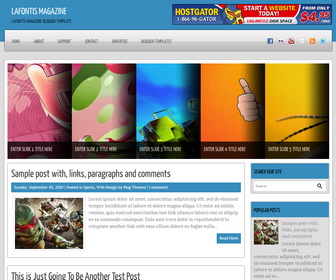 Lafontis Magazine Blogger Template