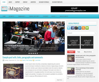 iMagazine Blogger Template