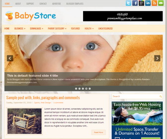 BabyStore Blogger Template