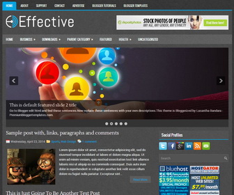 Effective Blogger Template